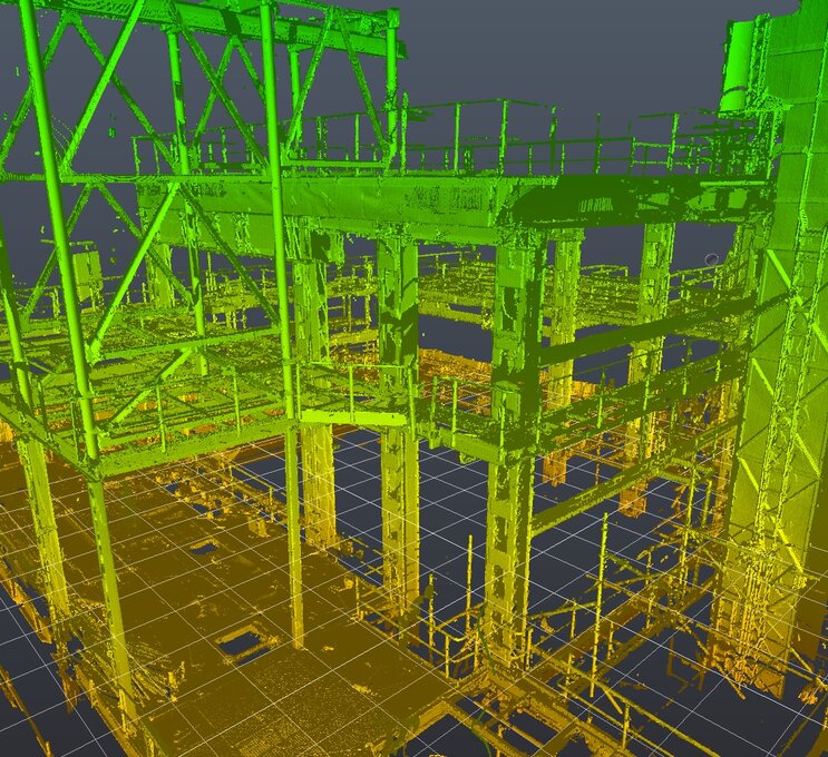 3D scan staveb a konstrukcí