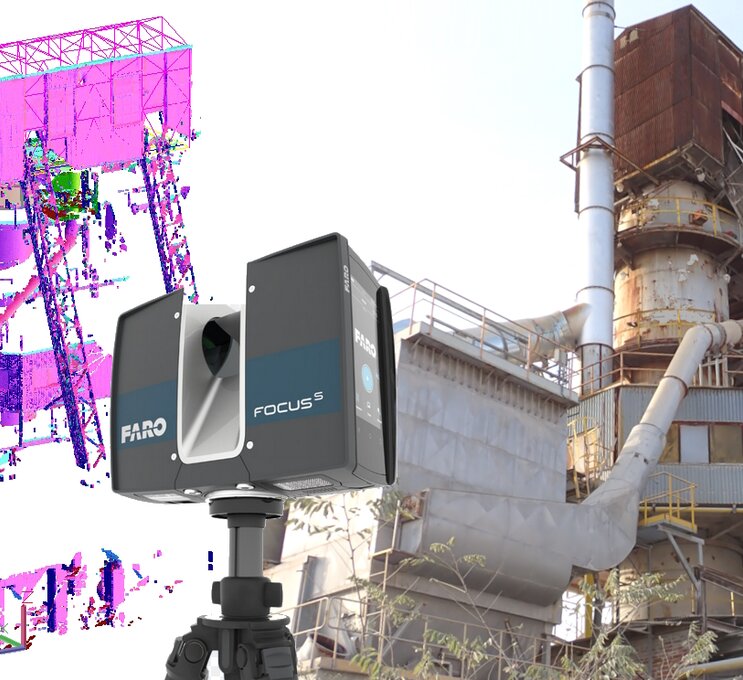 3D scan staveb a konstrukcí